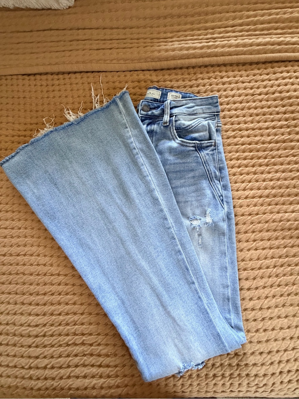 Kan-Can Flare Jeans Women’s - Light Blue Clean Vintage Wash